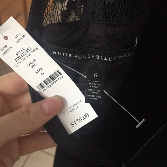 White House Black Market Velvet Dress Size 6 - Picture 5 of 5